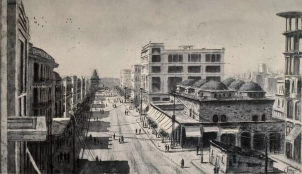 thessaloniki watercolor