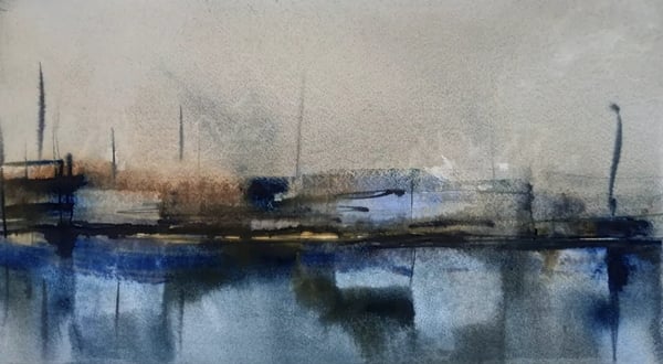 harbor watercolor