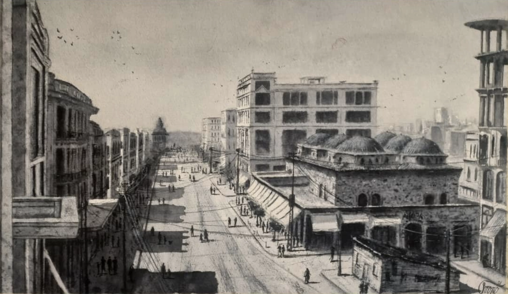 thessaloniki watercolor