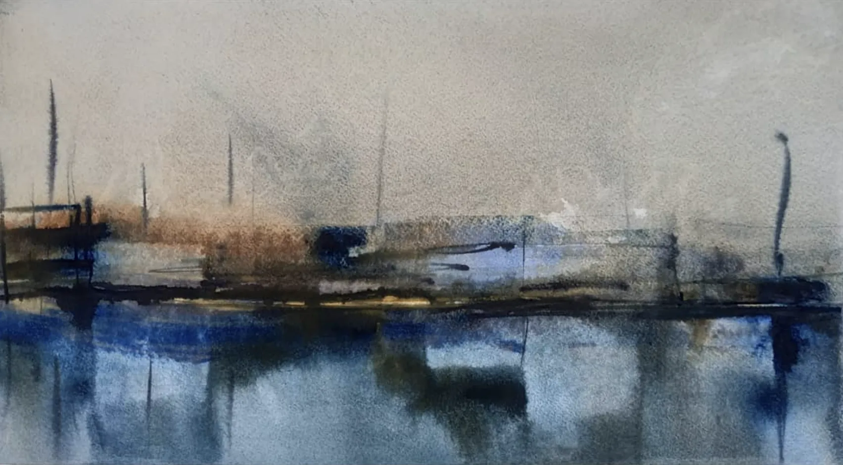 harbor watercolor