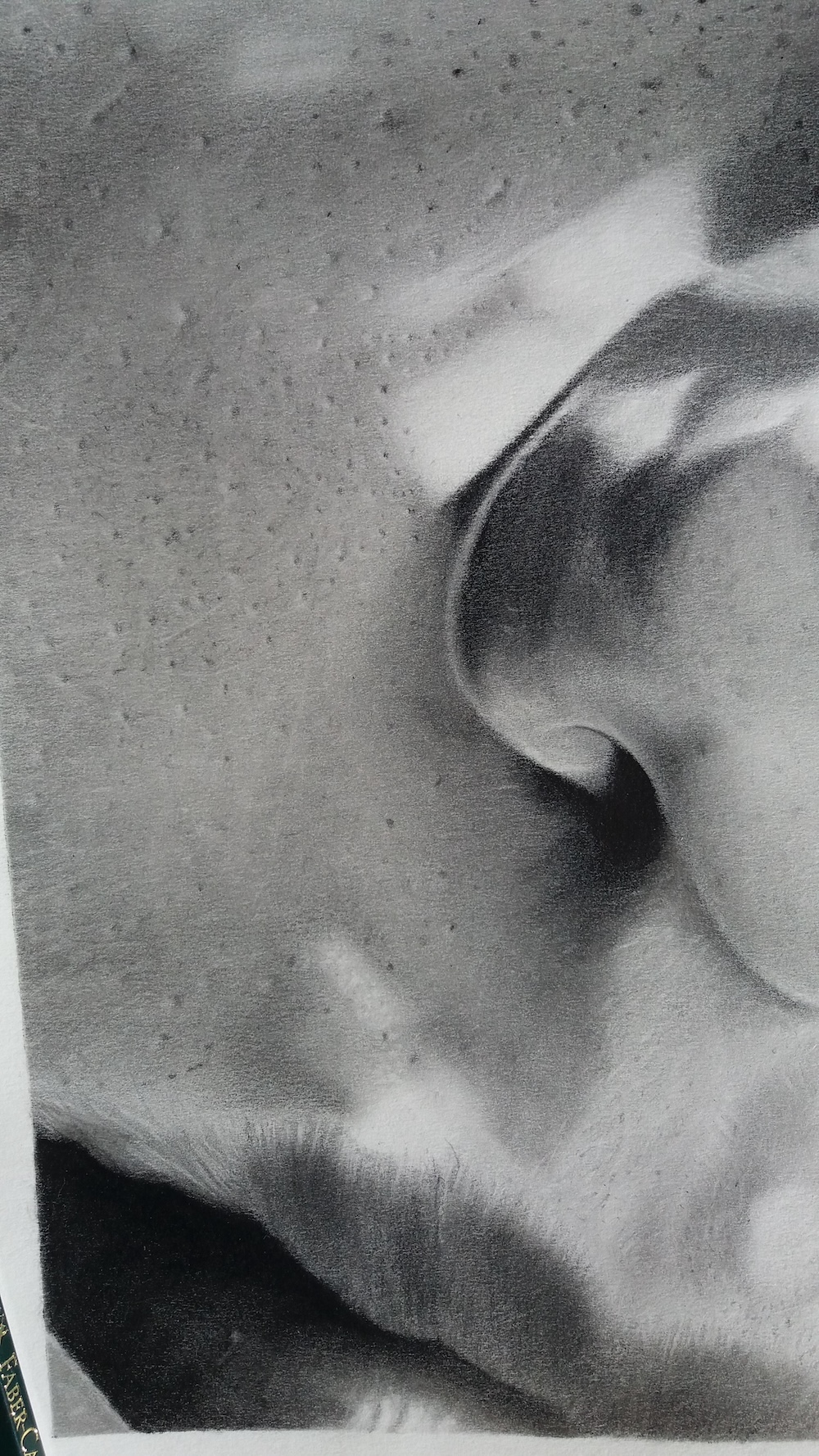 detail on graphite